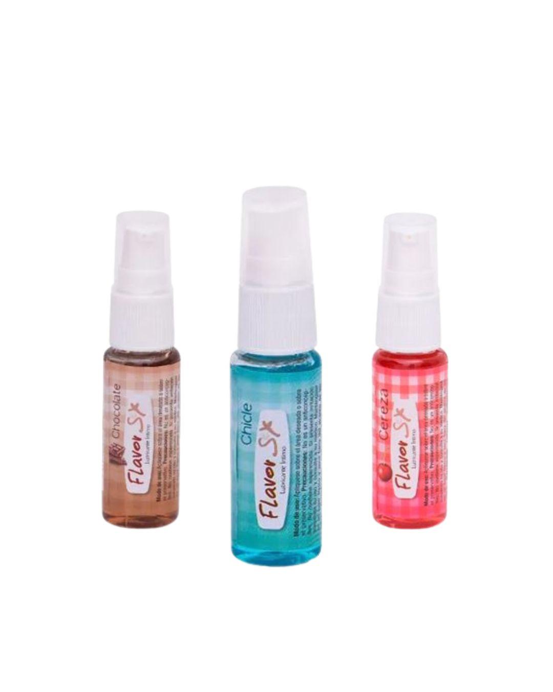 Trío de lubricantes con sabor