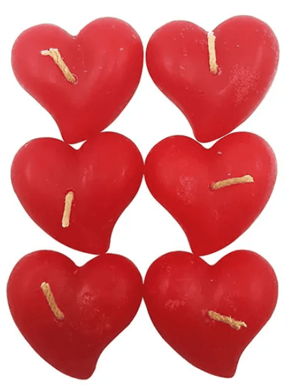 Velas corazón · x6